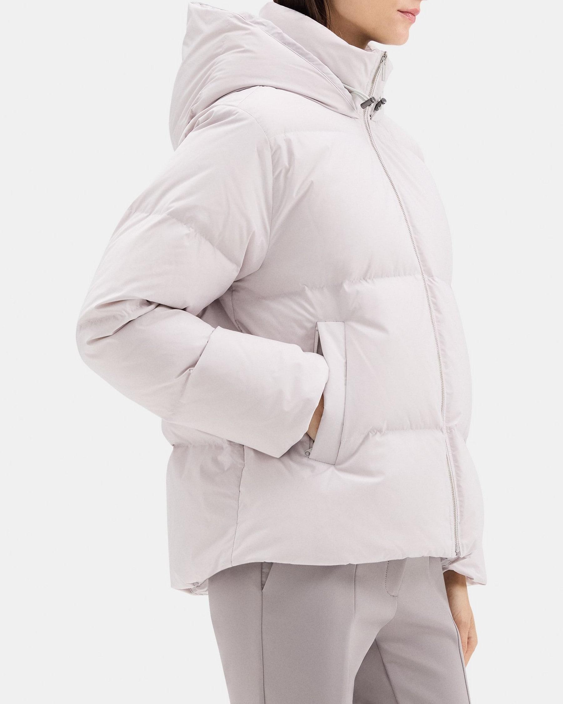 Hooded Puffer Jacket in City Poly Product Image