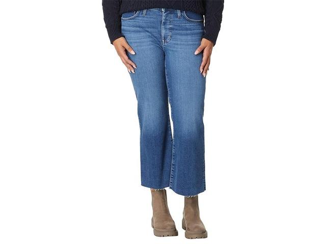 Madewell Plus Kick Out Crop Jeans in Brinton Wash: Raw-Hem Edition (Brinton Wash) Women's Jeans Product Image