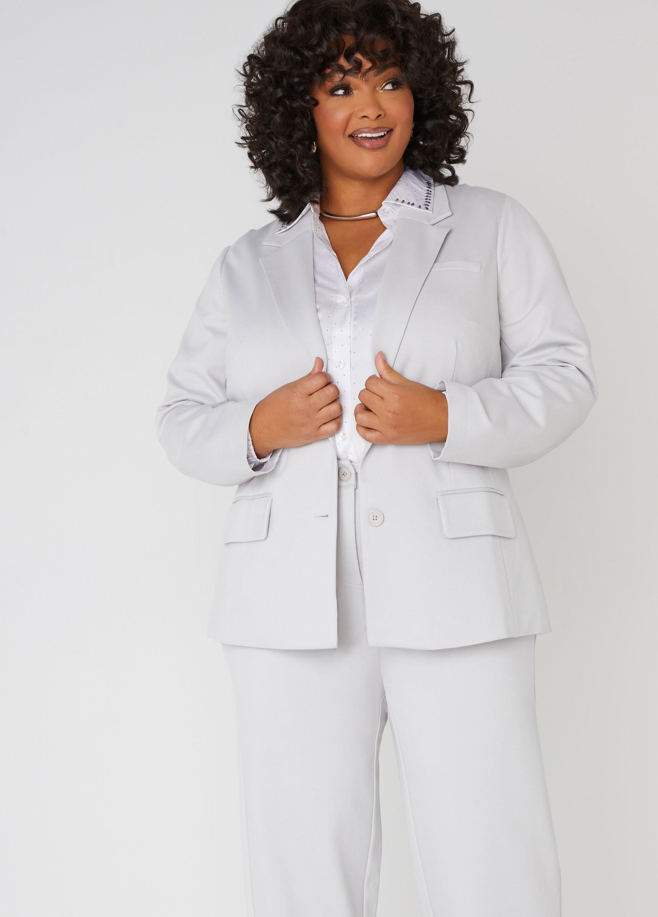 Button Front Blazer Product Image