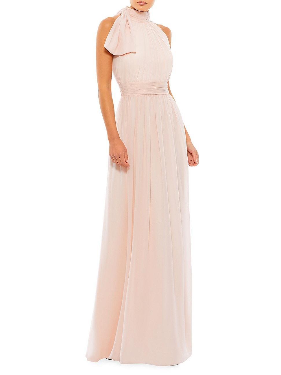 Womens Sleeveless Chiffon Gown Product Image