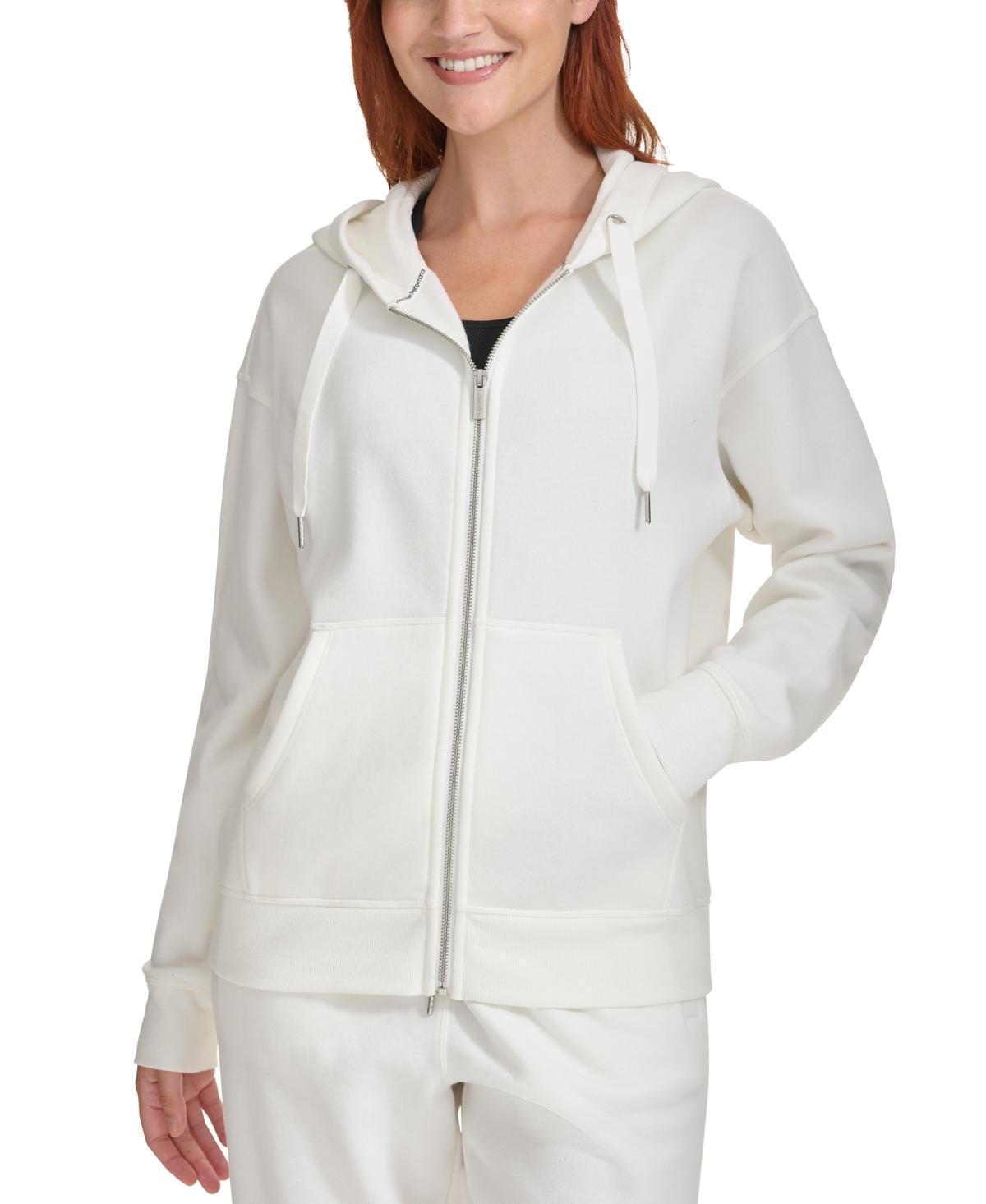 Calvin Klein Performance Womens Fleece Long-Sleeve Zip-Front Hoodie Product Image