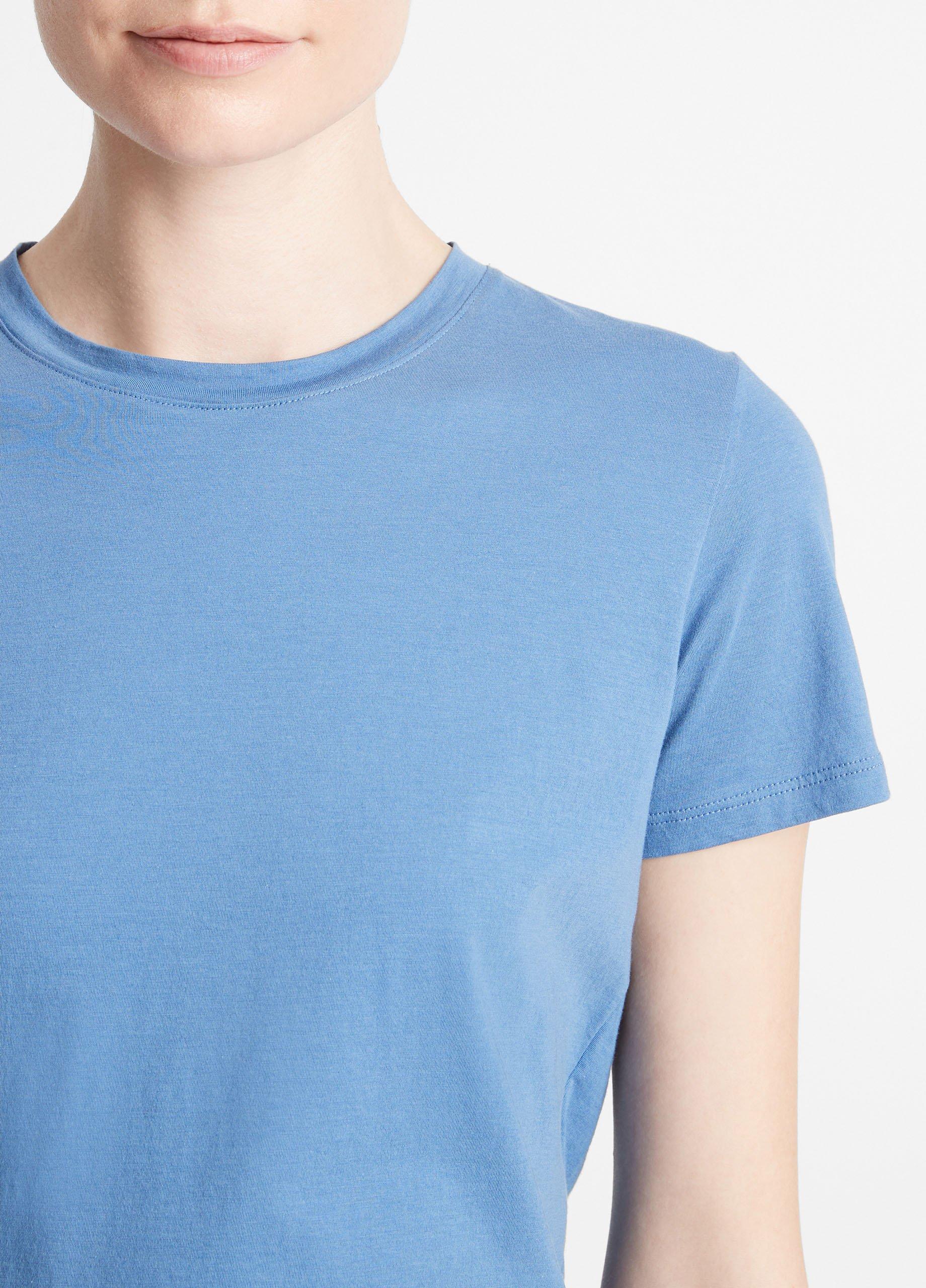 Essential Pima Cotton Crew Neck T-Shirt Product Image