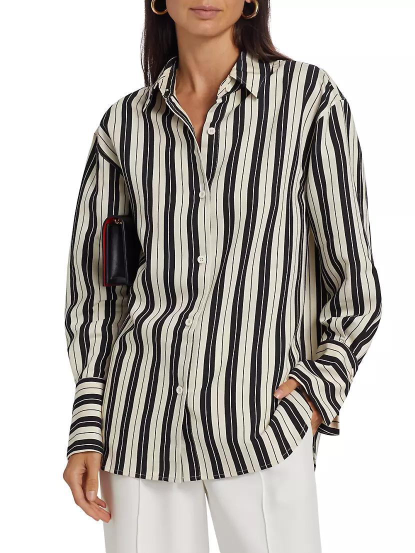 Striped Long-Sleeve Shirt Product Image