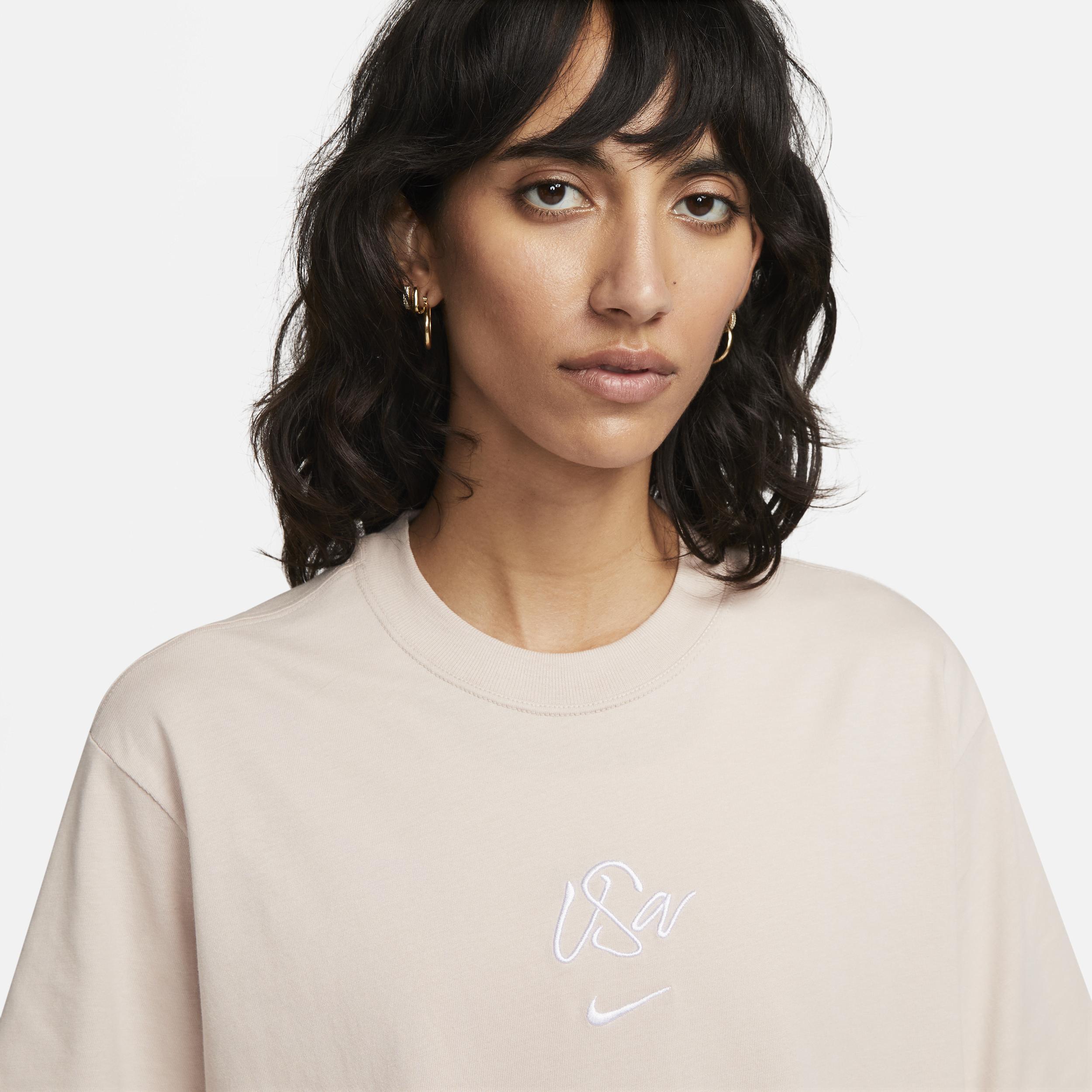 Womens Nike Tan Uswnt Fearless T-shirt Product Image