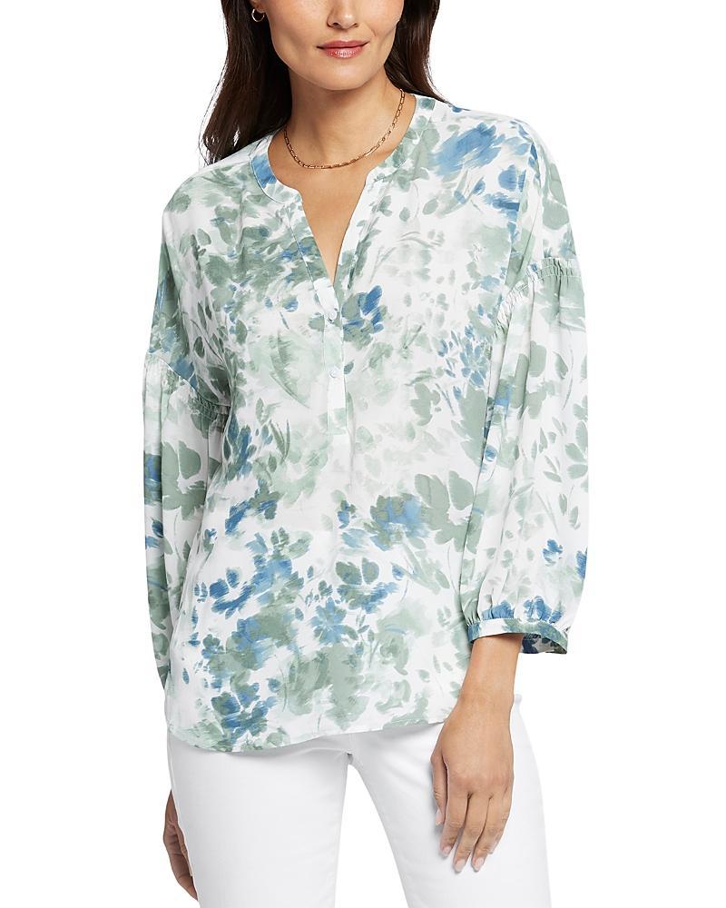 Nydj Paulina Floral Print Peasant Top Product Image