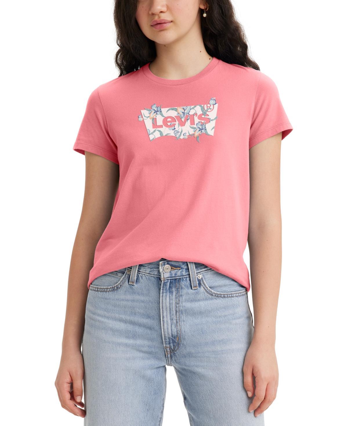 Levis Womens Perfect Graphic Logo Cotton T-shirt Product Image