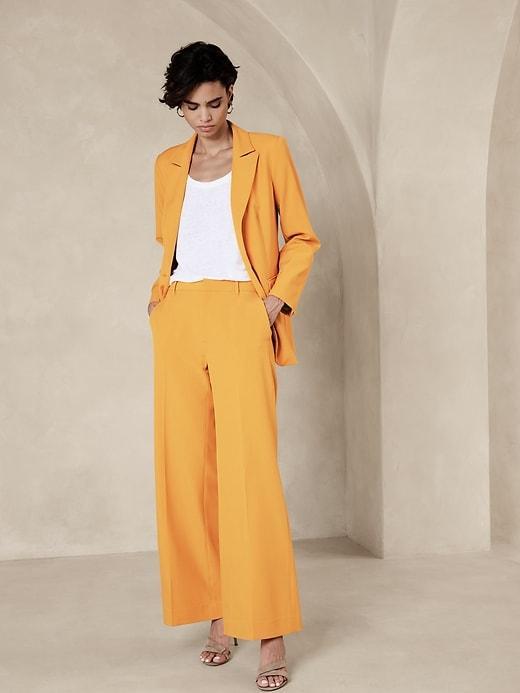 Sculpted Wide-Leg Trouser Product Image