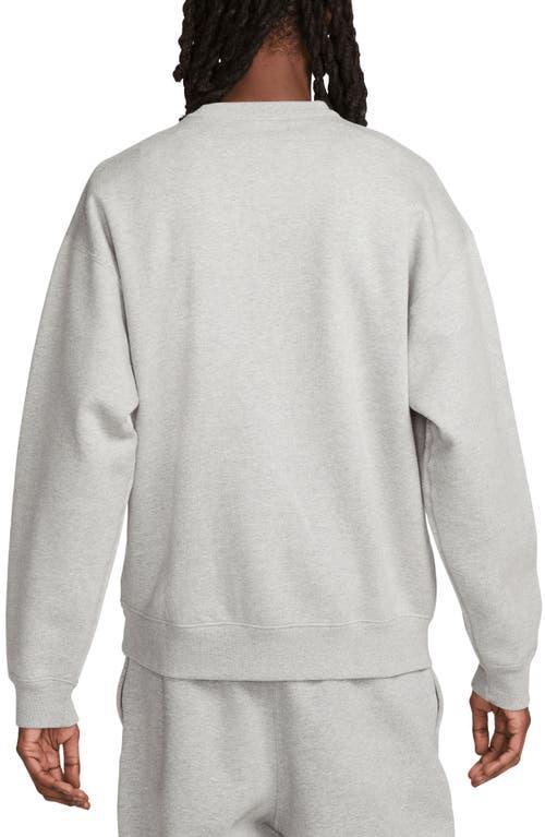 Logo-embroidered Crew-neck Sweatshirt In Grey Product Image