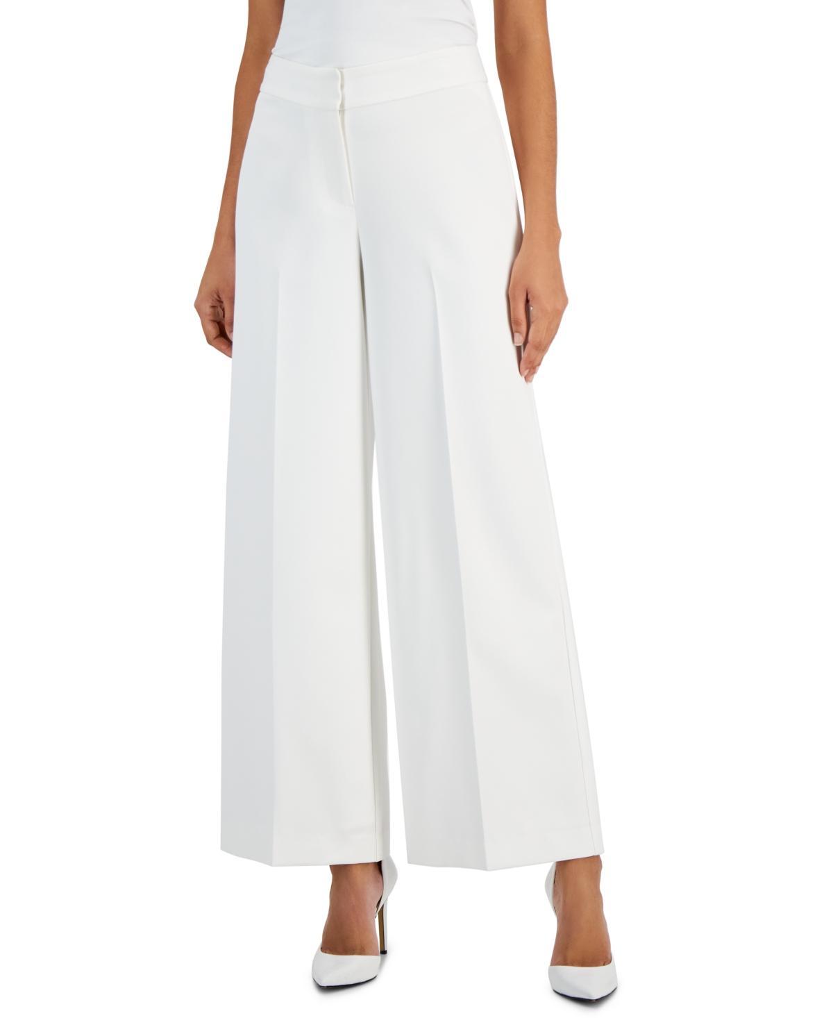 Tahari Asl Womens Mid Rise Wide Leg Pants Product Image