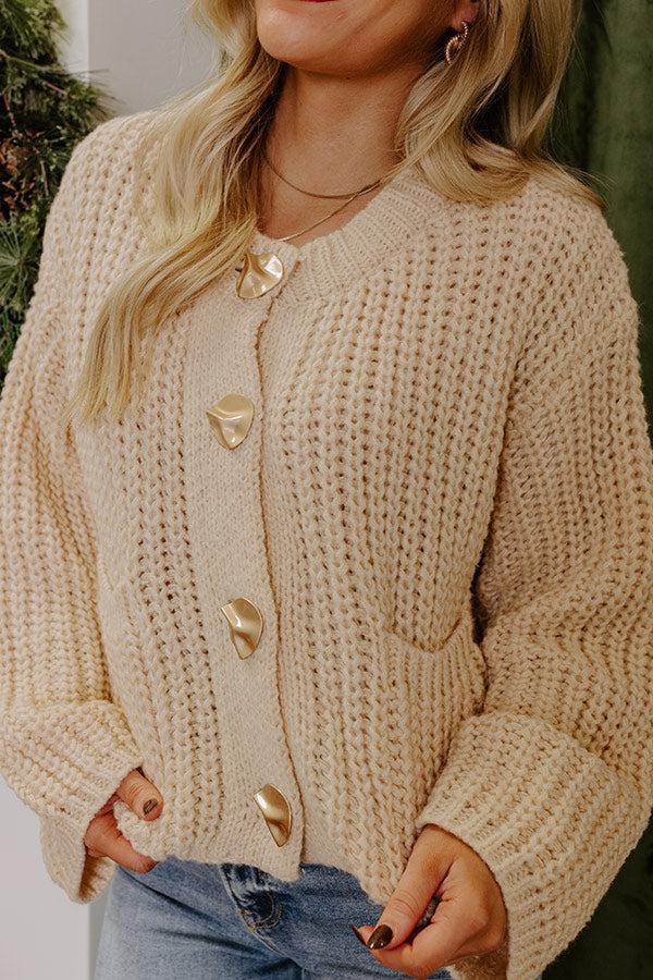 Coffee Shop Cuddles Knit Cardigan Product Image