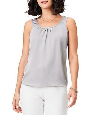 NIC+ZOE Scoop Neck Satin Tank Product Image