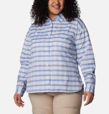 Columbia Women's Silver Ridge Utility Patterned Long Sleeve Shirt - Plus Size- product image