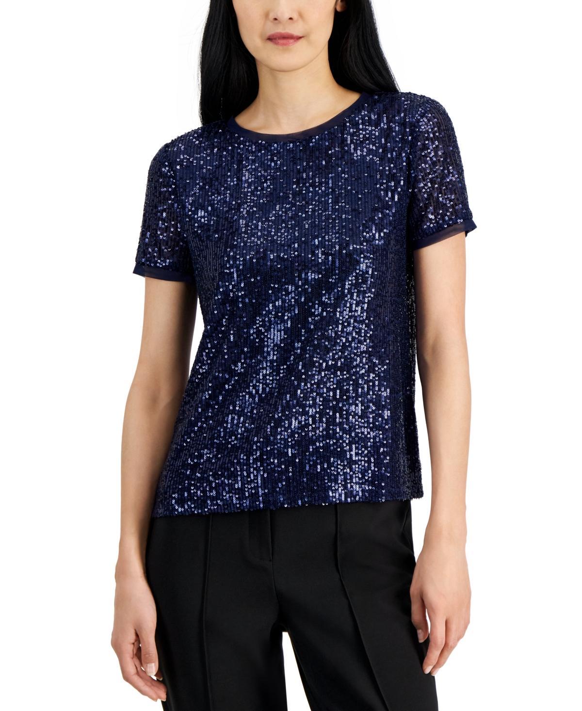 Women's Sequined T-Shirt Product Image