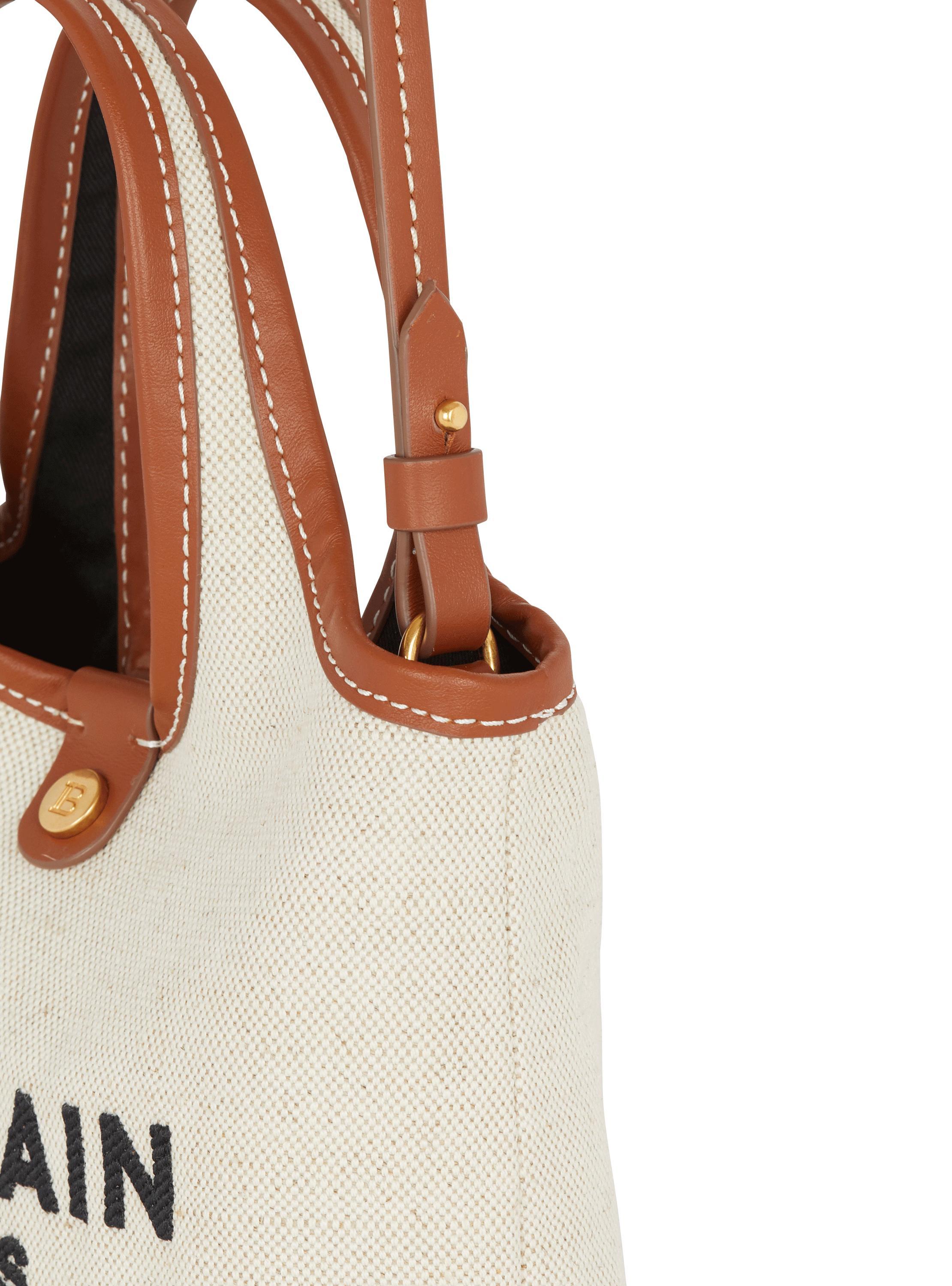 Canvas and leather B-army Grocery Bag Product Image