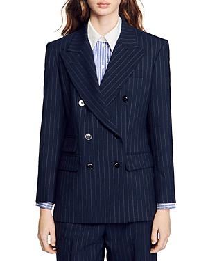 Womens Stripy Suit Jacket Product Image