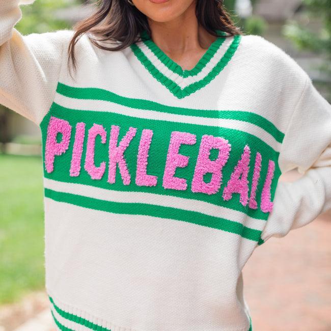 Center Court Varsity Pickleball Sweater FINAL SALE Product Image