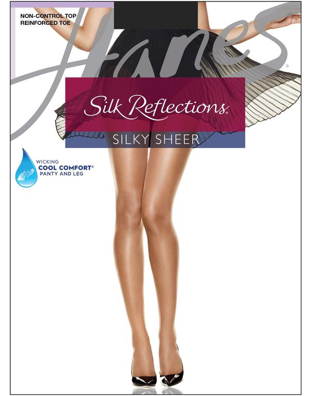 Hanes Silk Reflections Women's Panty Hose (Jet) Hose Product Image