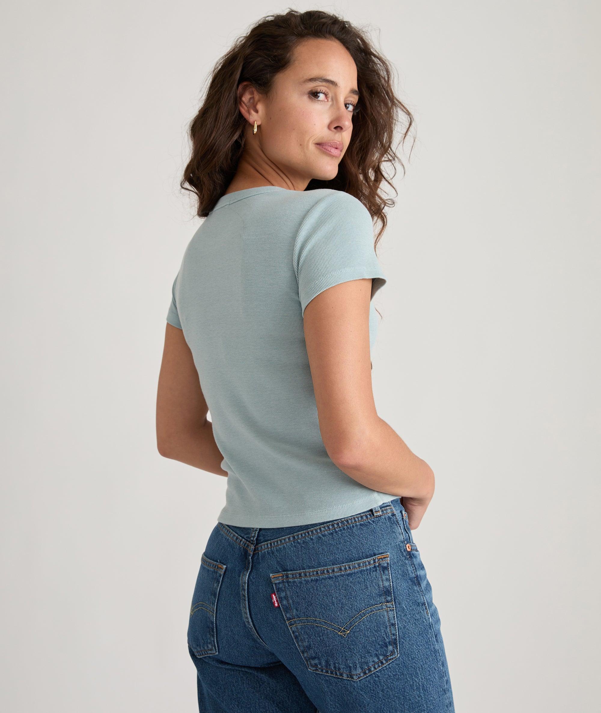 Lexi Rib Sun-In Crew Tee Product Image