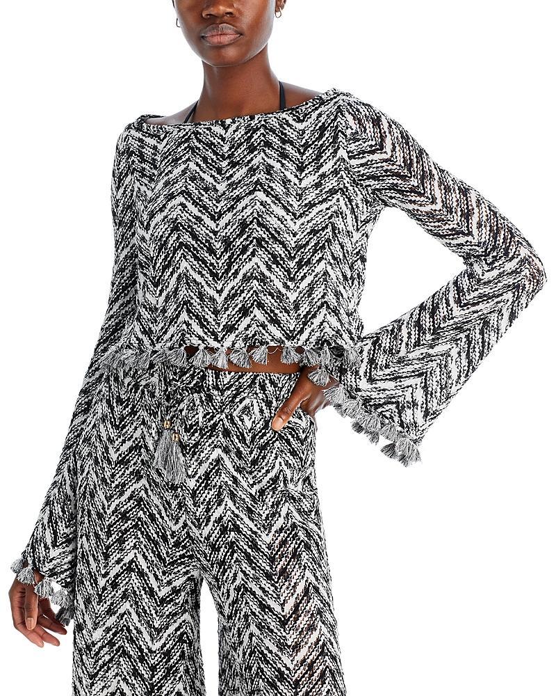 Womens Kaiya Spacedye Chevron Top Product Image