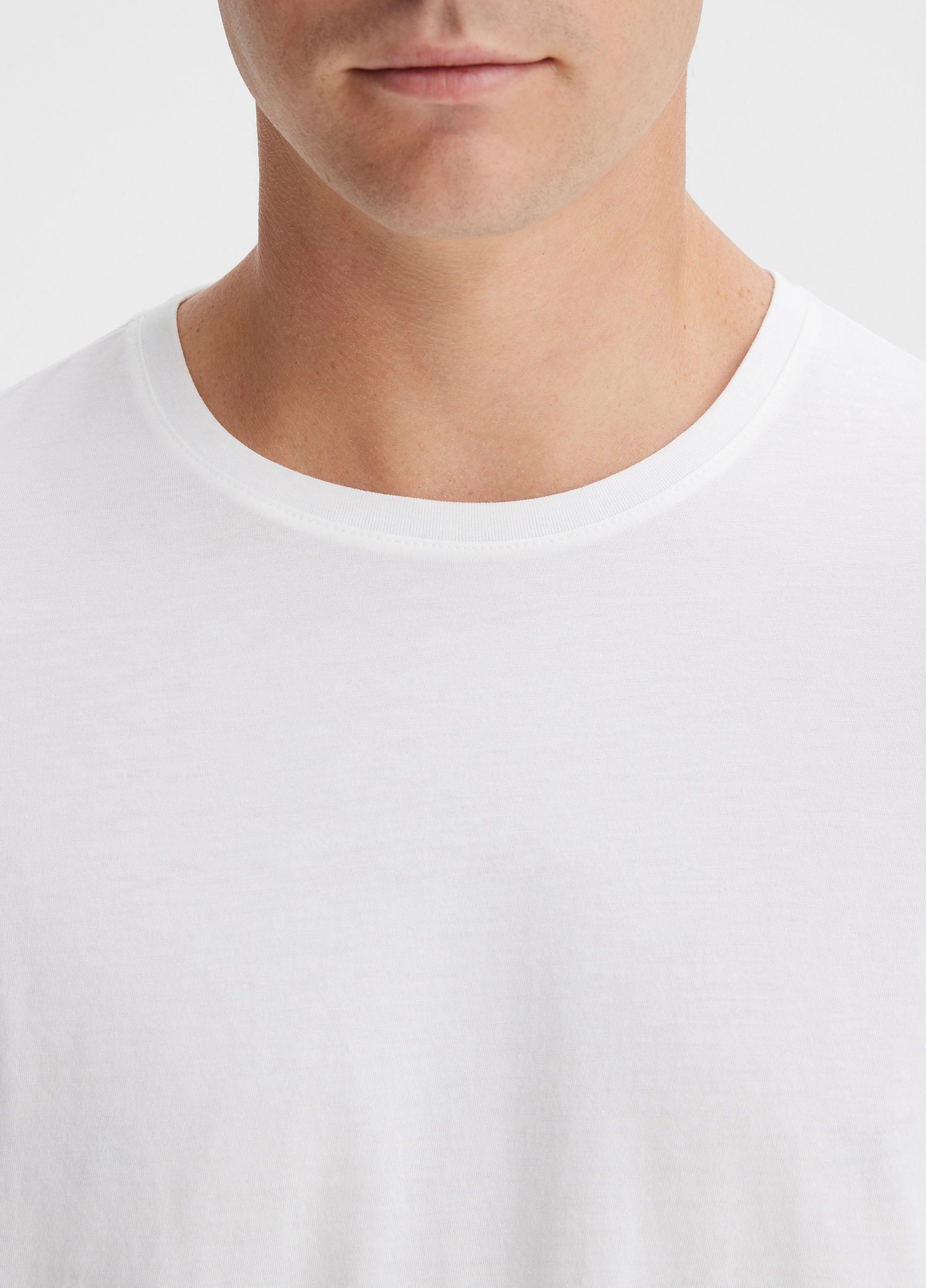 Pima Cotton Crew Neck T-Shirt Product Image