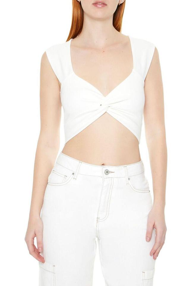 Plunging Twisted Crop Top | Forever 21 Product Image