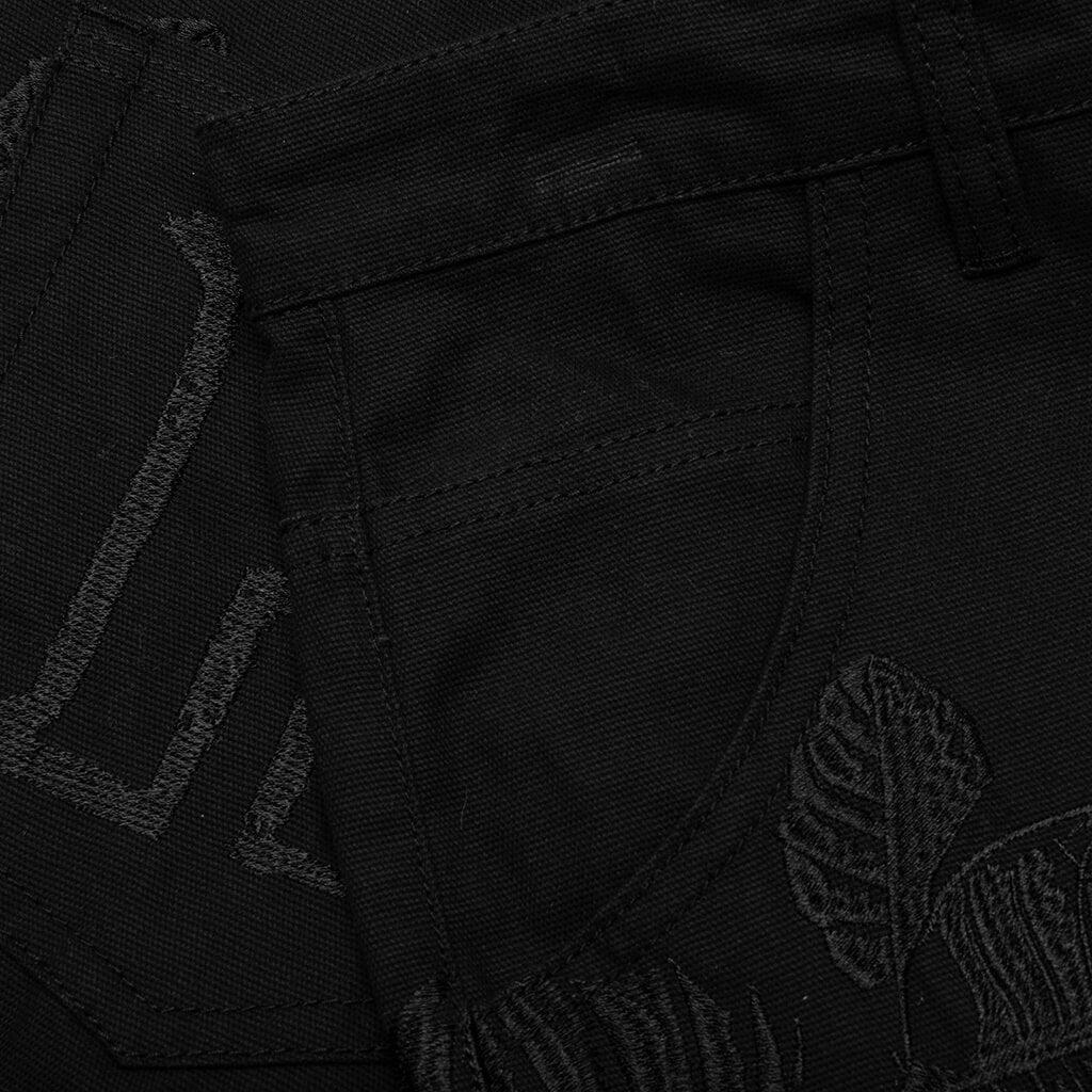 Canvas Shorts - Black Male Product Image