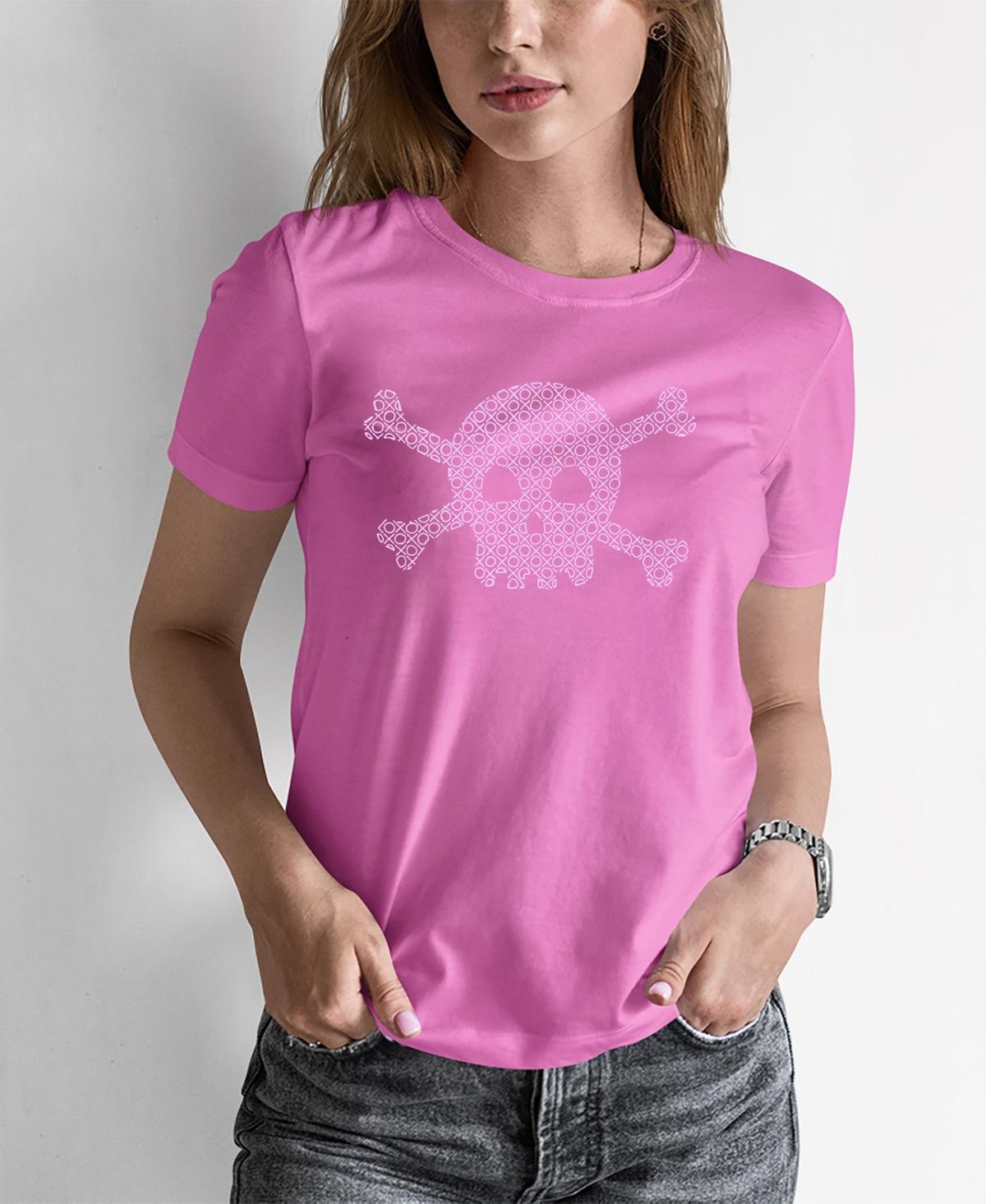 Womens Word Art Xoxo Skull T-shirt Product Image