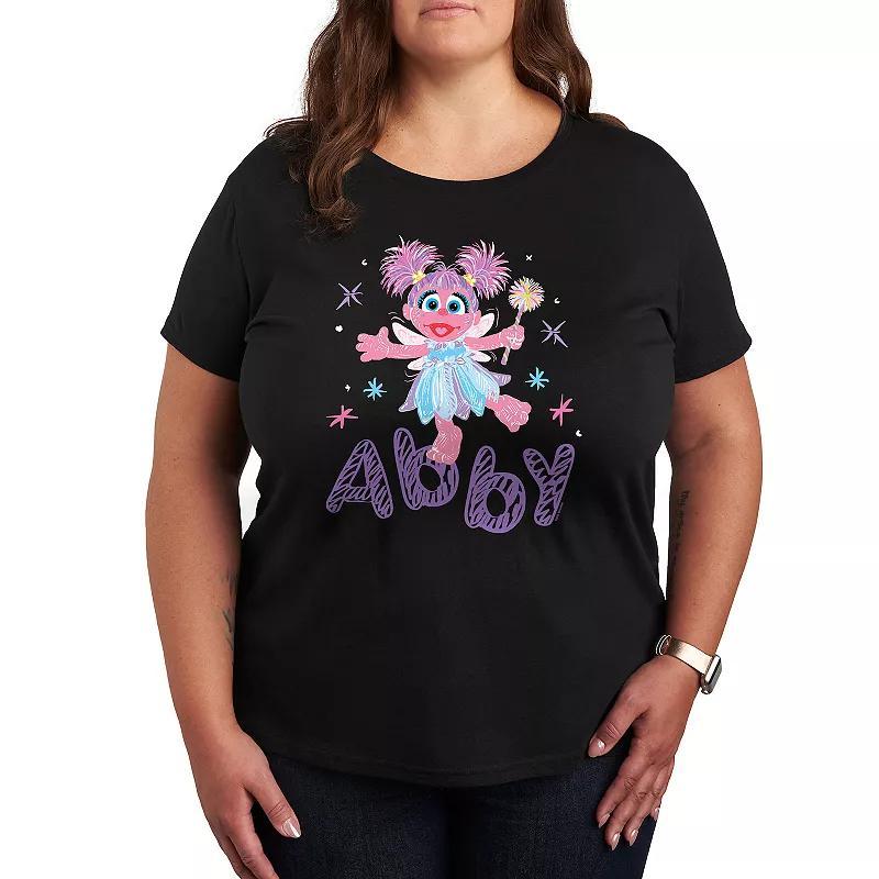 Plus Sesame Street Abby Cadabby Graphic Tee, Womens Product Image