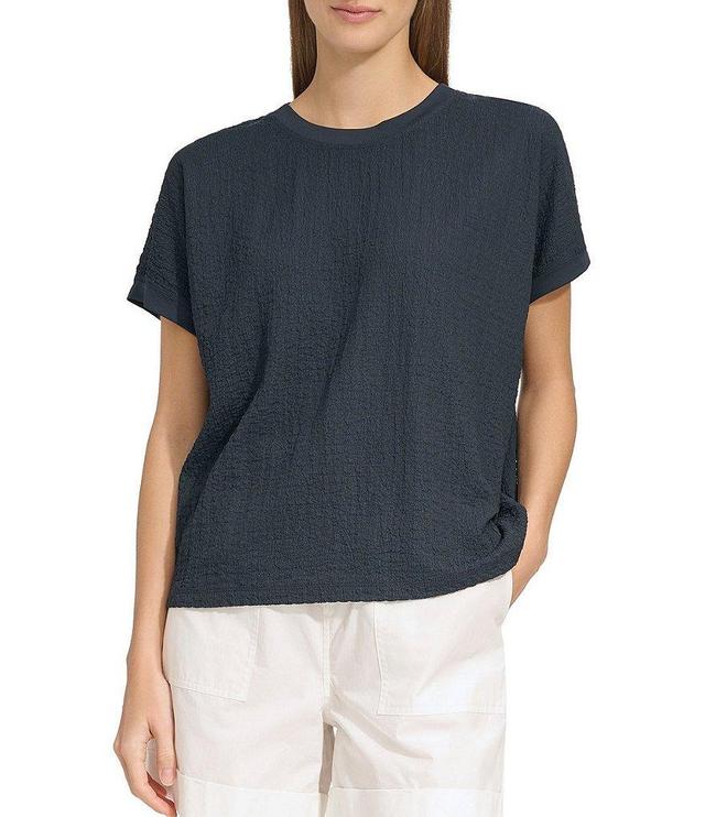 Andrew Marc Sport Puckered Knit Short Dolman Sleeve Top Product Image