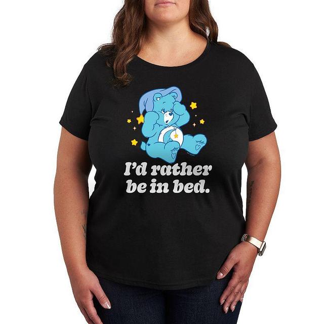 Plus Care Bears Rather Be In Bed Graphic Tee, Womens Product Image