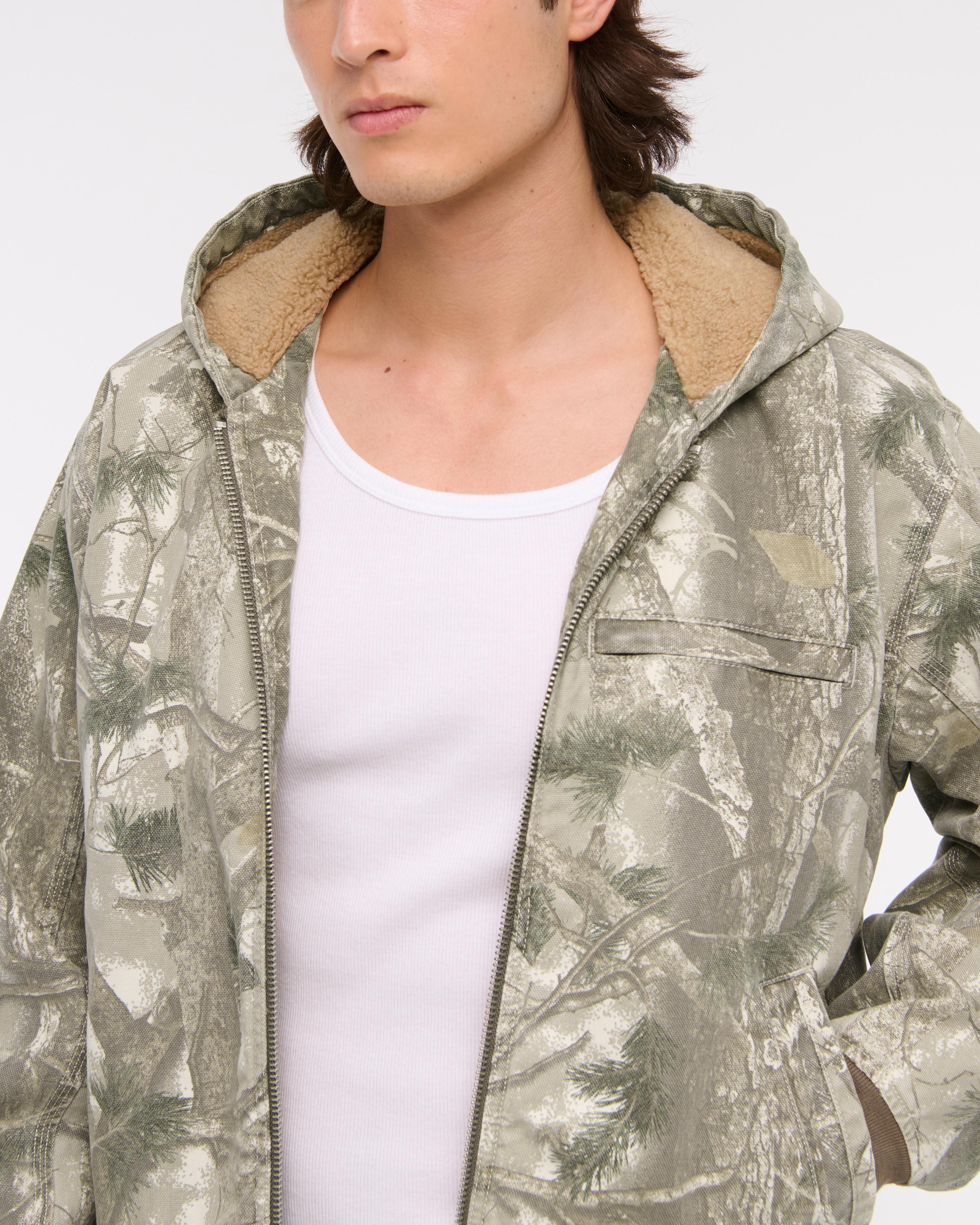 Hooded Workwear Bomber Jacket Product Image