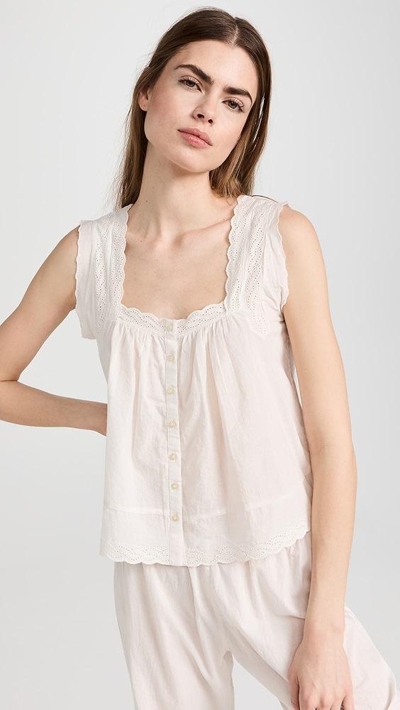 THE GREAT. The Eyelet Tank | Shopbop Product Image