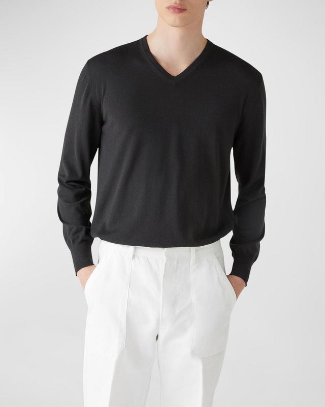 Mens Scollo Cashmere V-Neck Sweater Product Image