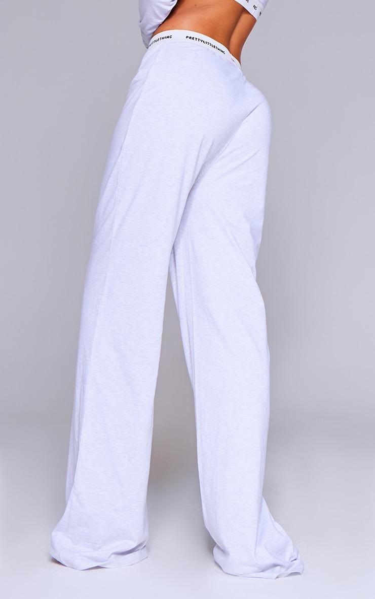 PRETTYLITTLETHING Tape Grey Marl PJ Trousers Product Image