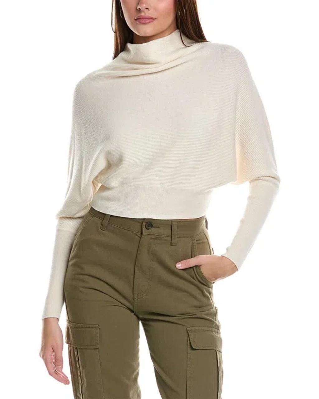 Ridley Wool & Cashmere-blend Crop Sweater In White product image