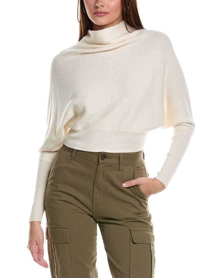 Ridley Wool & Cashmere-blend Crop Sweater In White Product Image