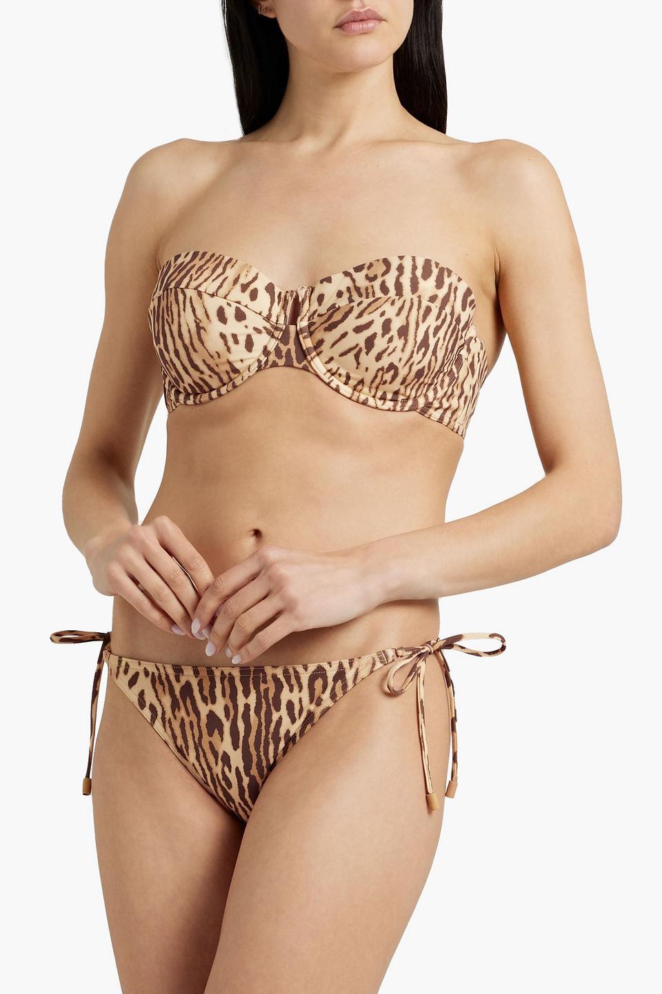 Sculpt Balconette Leopard-print Bikini Top In Animal Print Product Image