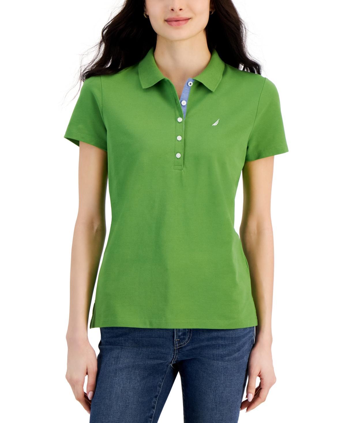 Women's Short-Sleeve Polo-Collar Shirt  Product Image