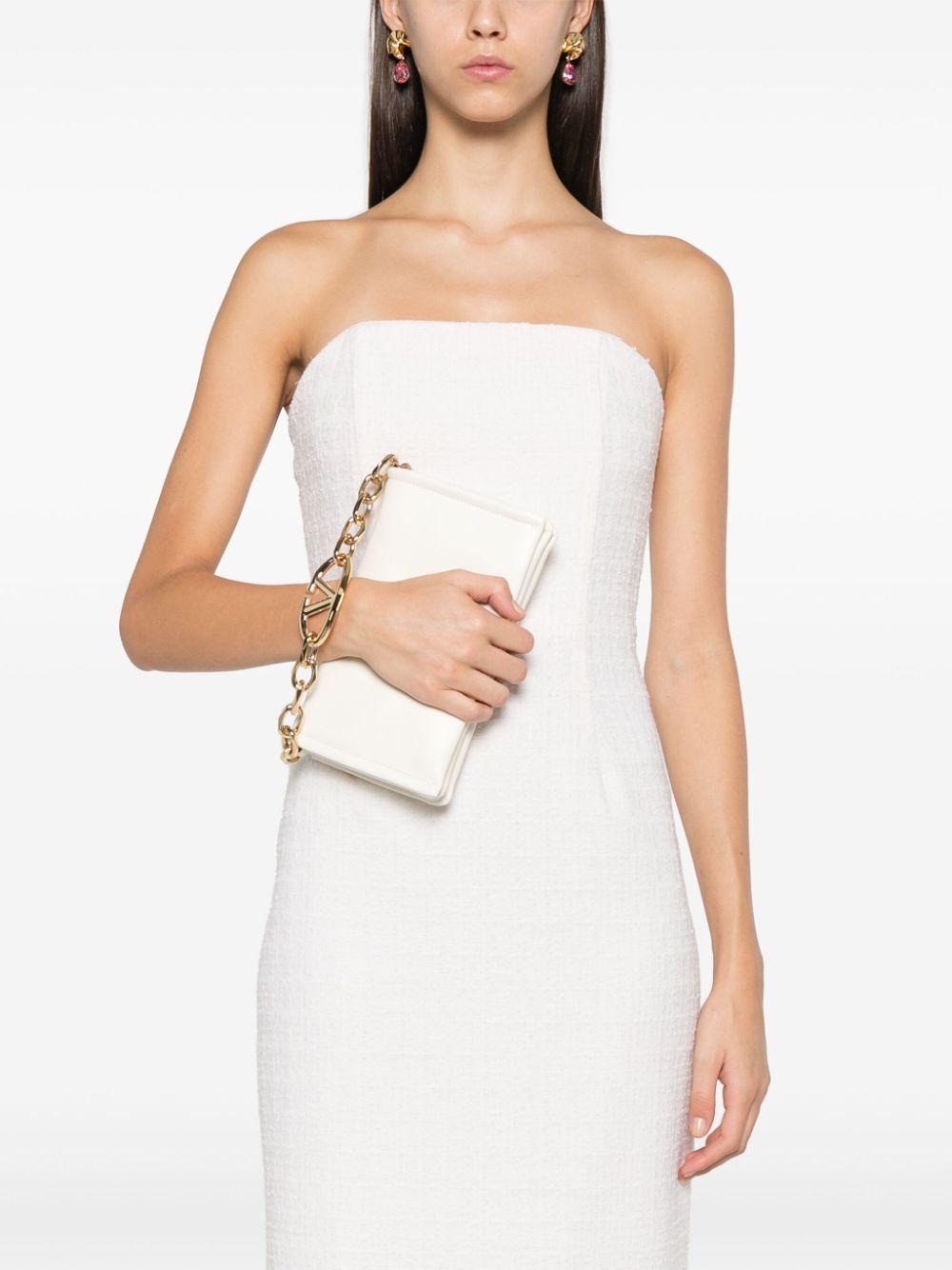 VALENTINO GARAVANI Stylish Mini Ivory Hobo Handbag With Signature Logo Detail In White Product Image