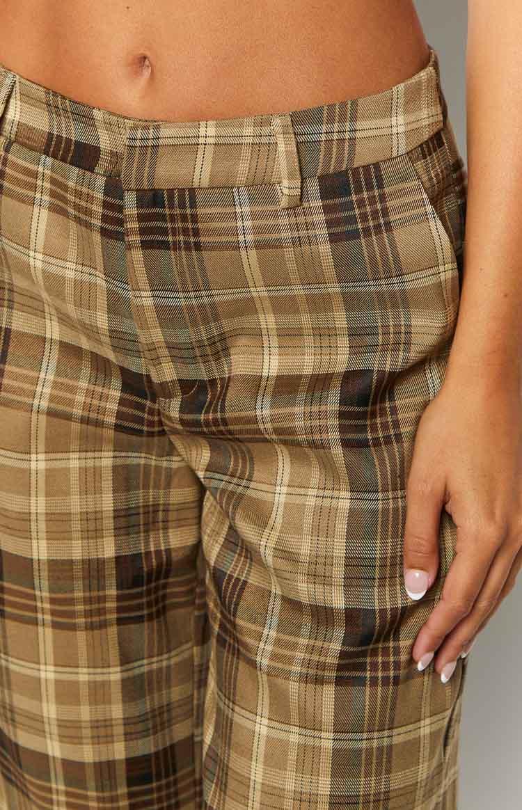 Lioness Kurt Chocolate Check Culottes Product Image