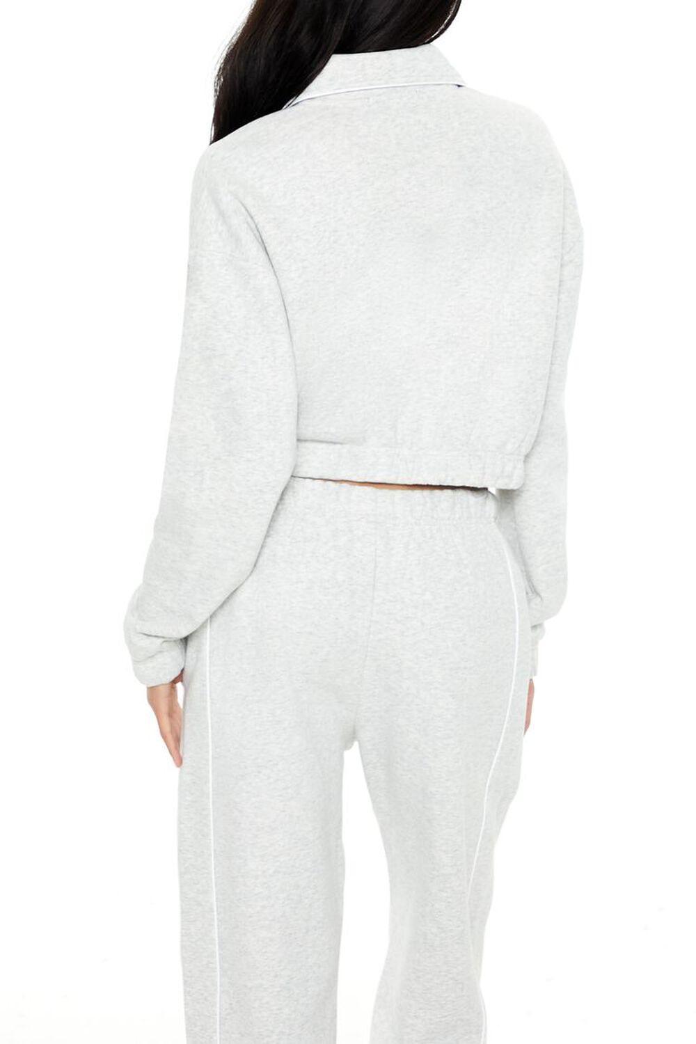 Cropped Fleece Rosette Pullover | Forever 21 Product Image