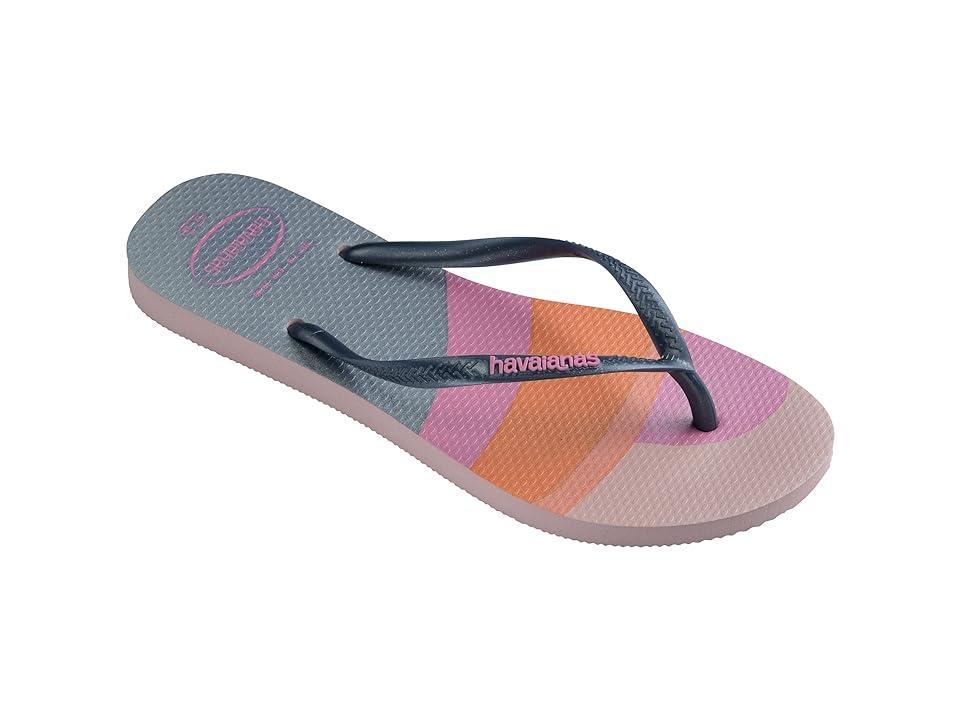 Havaianas Slim Palette Glow Flip Flop Sandal (Peony Rose) Women's Shoes Product Image