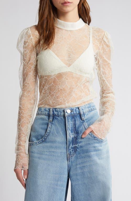 Womens Floral Lace Blouse Product Image