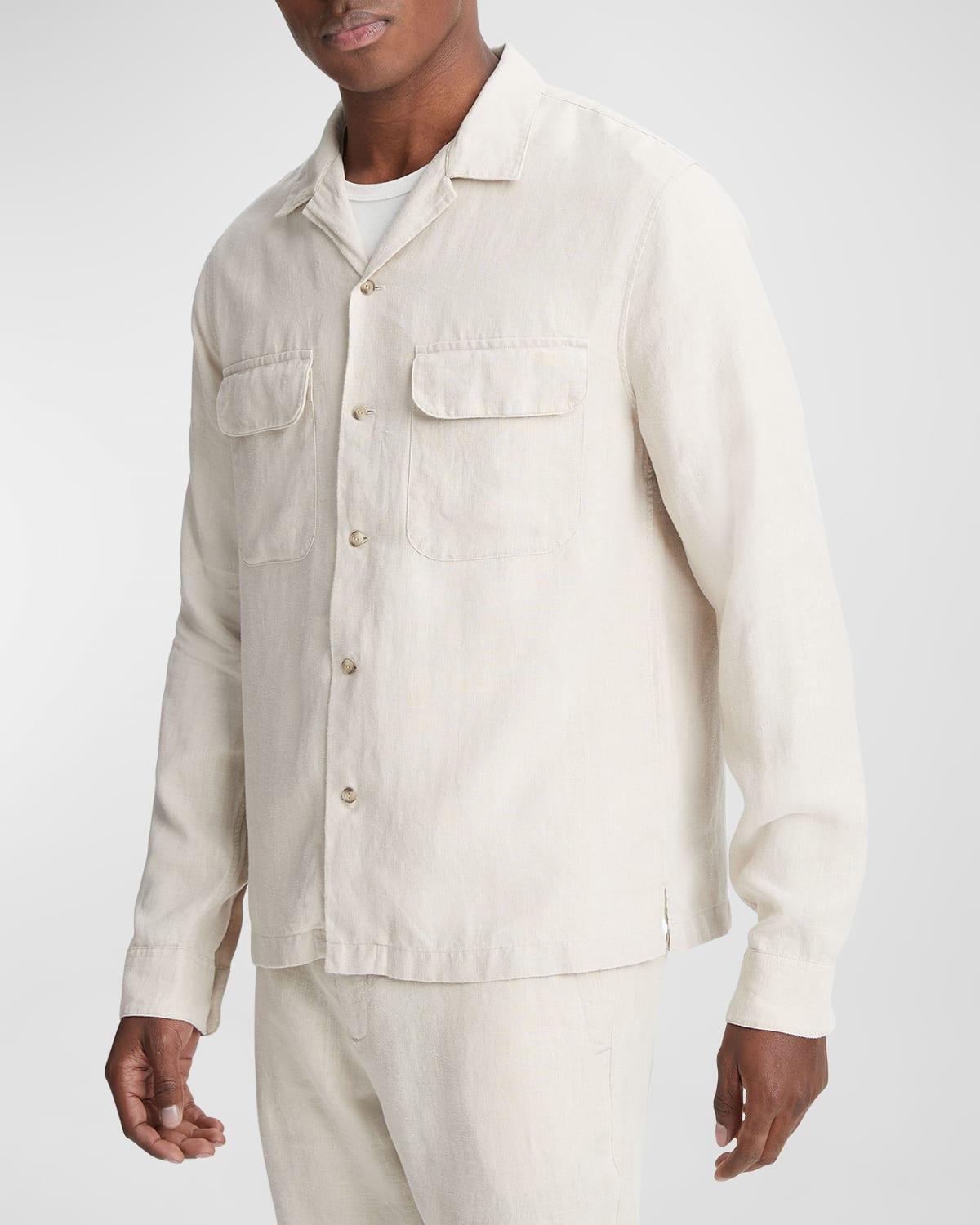 Vince Hemp Long Sleeve Shirt Product Image