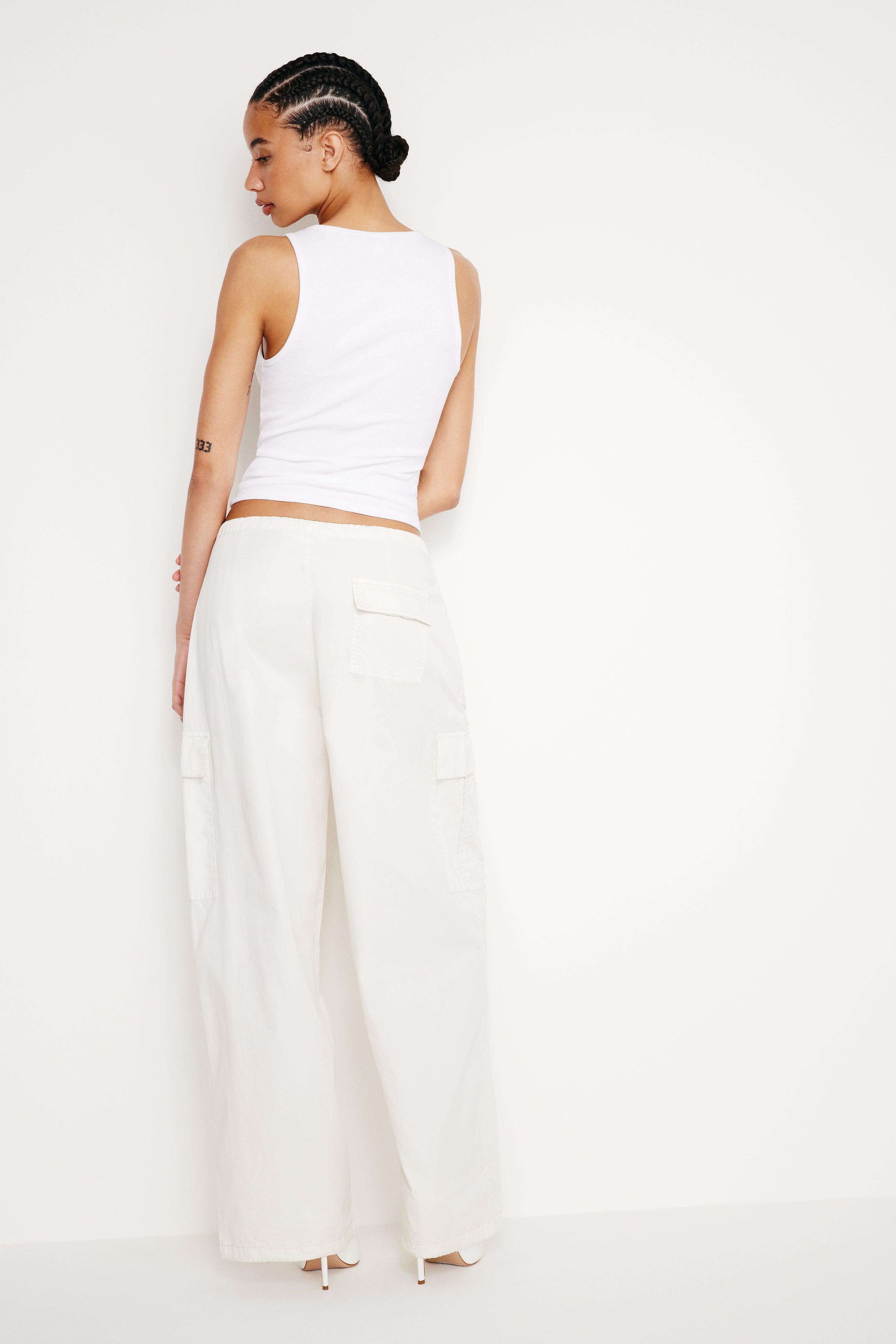 PARACHUTE PANTS | CLOUD WHITE 001 Product Image