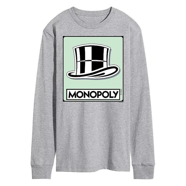 Mens Monopoly Hat Token Long Sleeve Graphic Tee Product Image