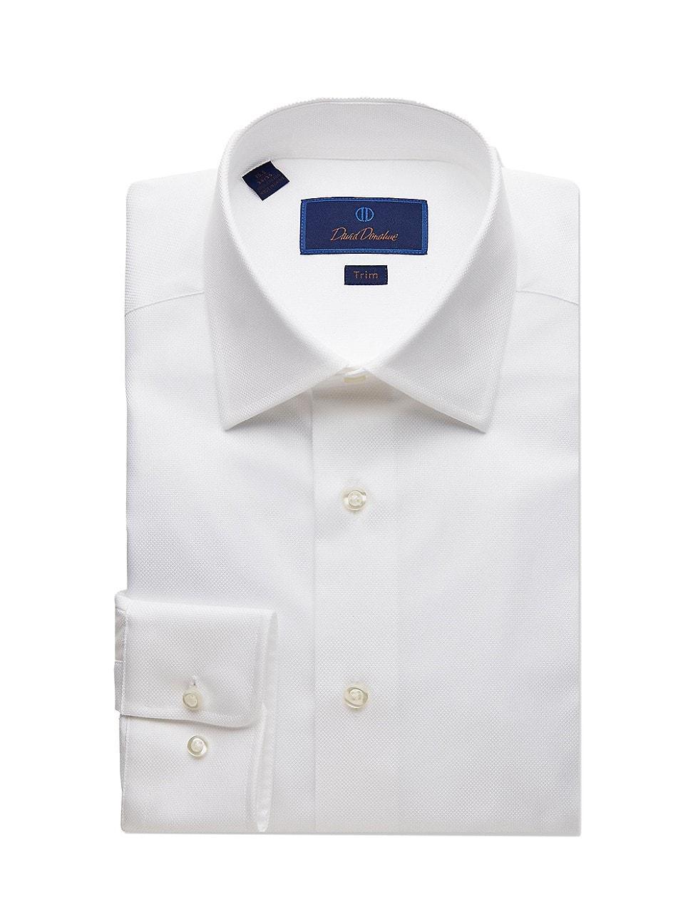 David Donahue Royal Oxford Trim Fit Dress Shirt Product Image