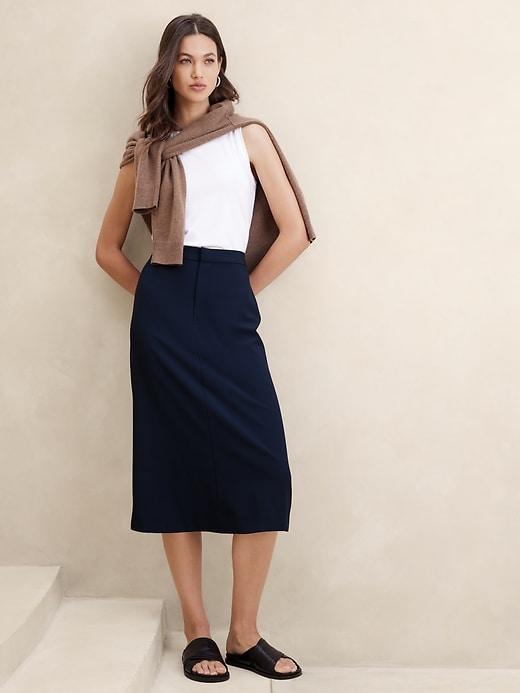 Sculpted Midi Pencil Skirt product image