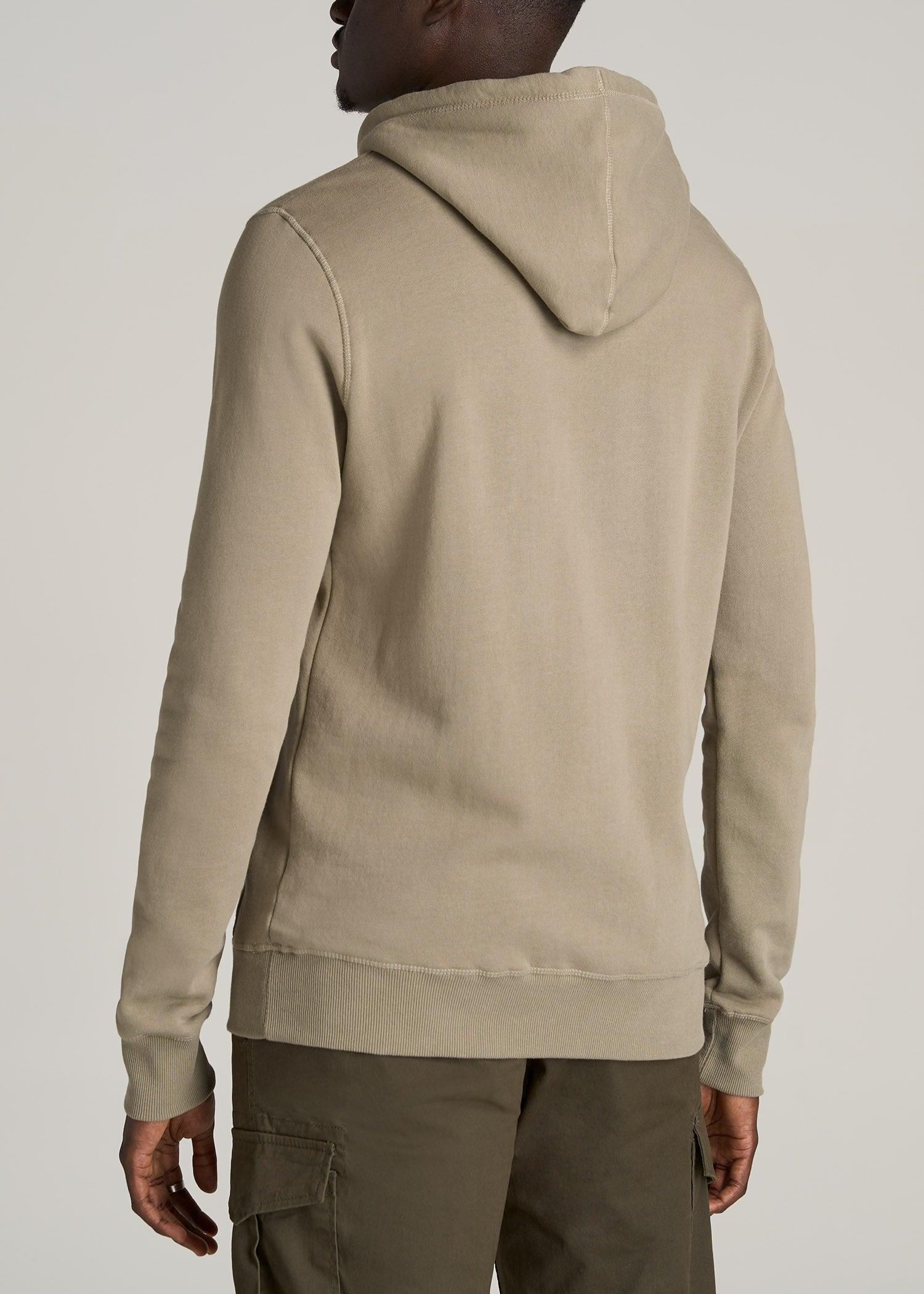 Wearever Fleece Pullover Men's Tall Hoodie in Khaki Male Product Image