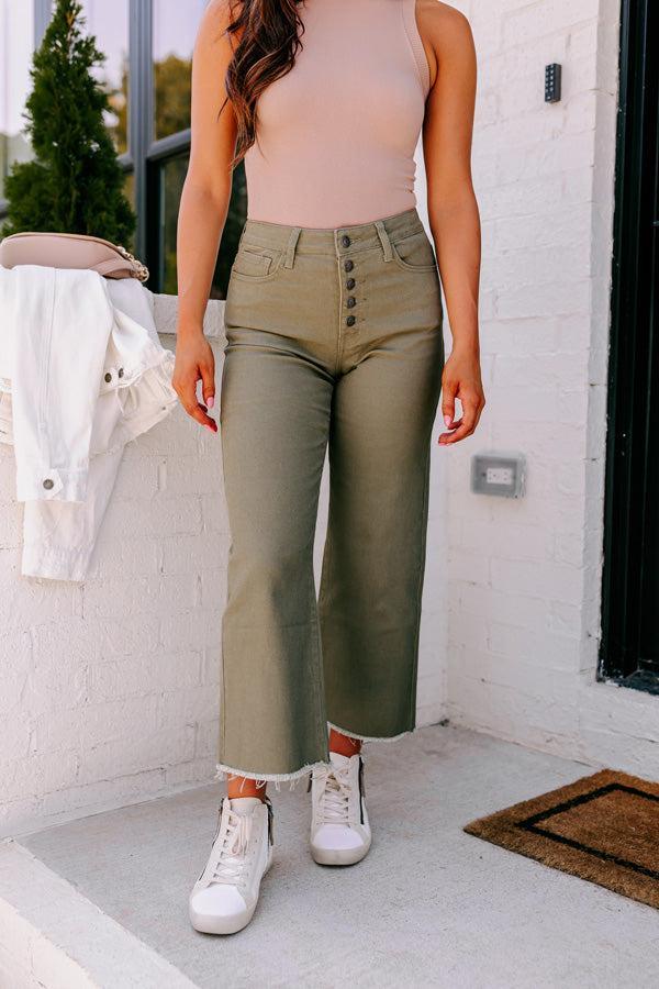 The McKenzie High Waist Jean In Sage Product Image